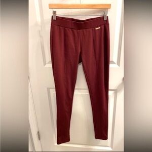 Michael Kors Women‎ Burgundy Legging Elastic Waist Pull On Stretch size XS